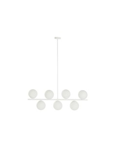 Suspension DKD Home Decor 98 x 45 x 30 cm Verre Métal Blanc 50 W