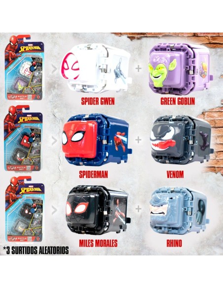 Jeu d’habileté Spider-Man Battle Cubes (12 Unités)