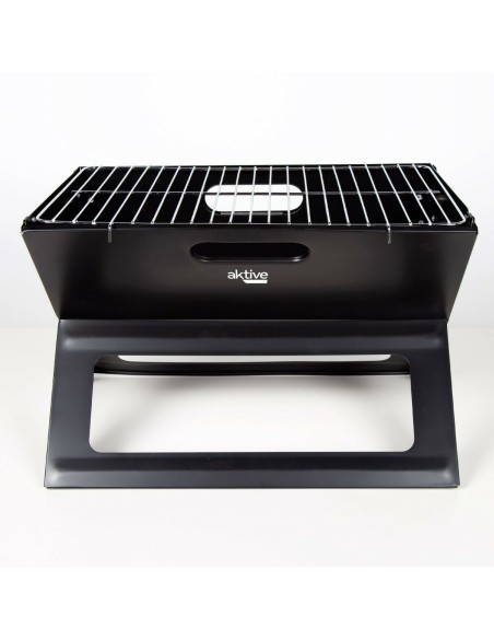 Barbecue Portable Aktive Noir Acier Fer 45 x 30 x 29 cm