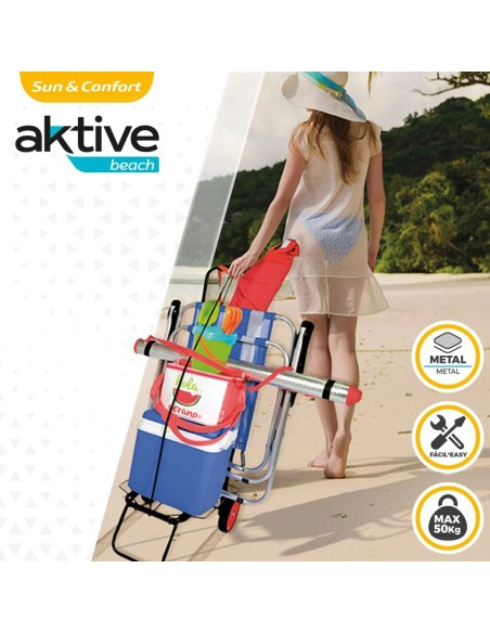 Chariot Multi-usages Aktive 35 x 100 x 45 cm (4 Unités)