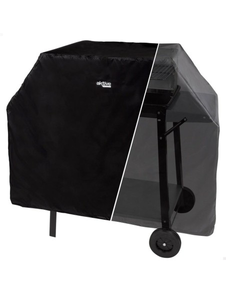 Housse de protection pour barbecue Aktive Noir 4 Unités 142 x 120 x 60 cm