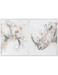 Cadre DKD Home Decor Moderne animaux 60 x 3,5 x 80 cm (2 Unités)