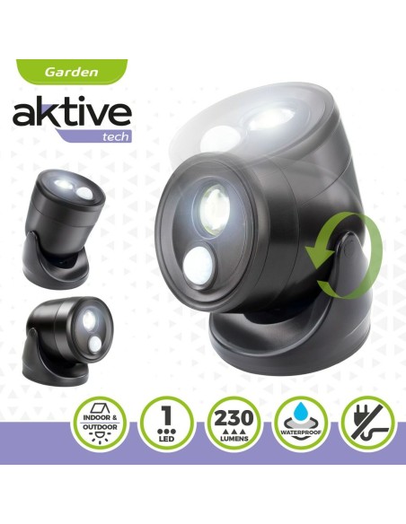 Lampe LED avec Capteur de Mouvement Aktive Plastique 10,5 x 12,5 x 13,5 cm (12 Unités)