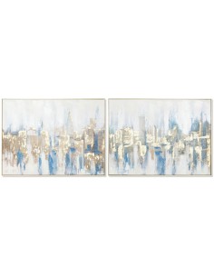 Cadre DKD Home Decor New York Loft 80 x 3,5 x 60 cm (2 Unités)