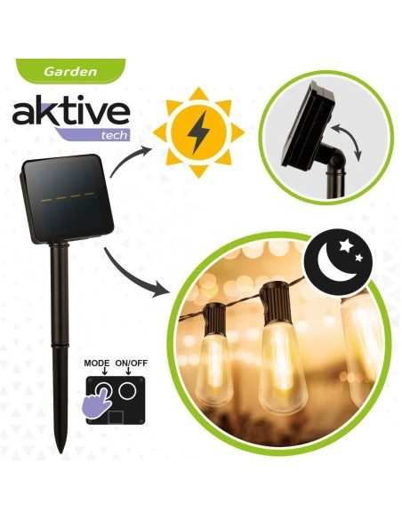 Guirlande lumineuse LED Aktive LED 200 x 11 x 4 cm (6 Unités)
