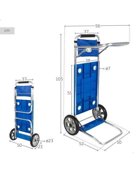 Chariot de plage polyvalent Aktive