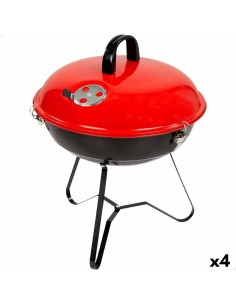 Barbecue Portable Aktive Métal émaillé Ø 36 cm 36 x 44 x 36 cm (4 Unités) Rouge