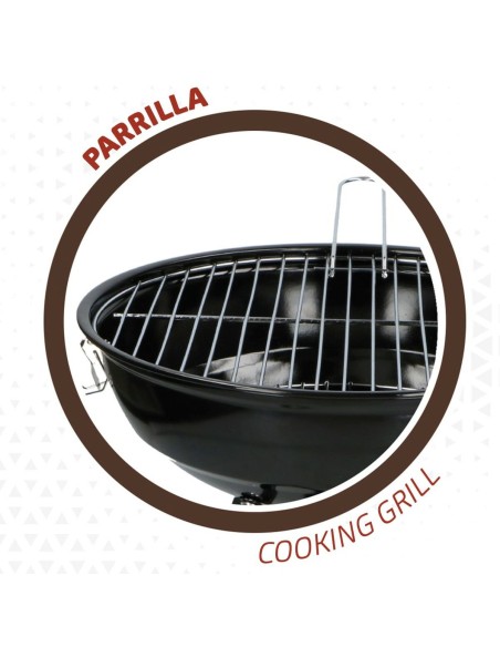 Barbecue Portable Aktive Métal émaillé Ø 36 cm 36 x 44 x 36 cm (4 Unités) Rouge
