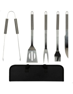 Ustensiles pour barbecues Aktive Silicone Acier inoxydable 12 Unités 7,5 x 35 x 1,9 cm (5 Pièces) 2