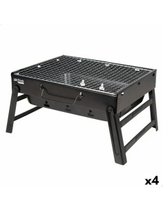 Barbecue Portable Aktive Rectangulaire Noir Acier 40 x 20 x 28 cm