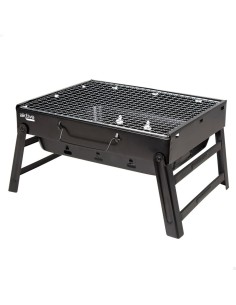 Barbecue Portable Aktive Rectangulaire Noir Acier 40 x 20 x 28 cm 2