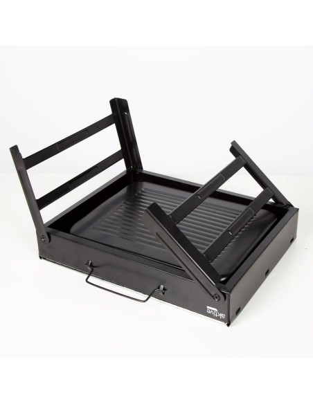 Barbecue Portable Aktive Rectangulaire Noir Acier 40 x 20 x 28 cm