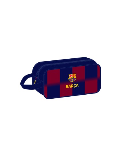 Range-Chaussures de Voyage F.C. Barcelona Bleu Bordeaux 29 x 15 x 14 cm