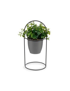 Plante décorative Ibergarden QY-H093 Métal Plastique Volets Ronde 21 x 30 x 21 cm (8 Unités) 2
