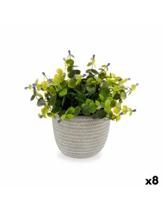 Plante décorative Ibergarden QY-H022 Plastique Fleurs 21 x 20,6 x 21 cm (8 Unités)