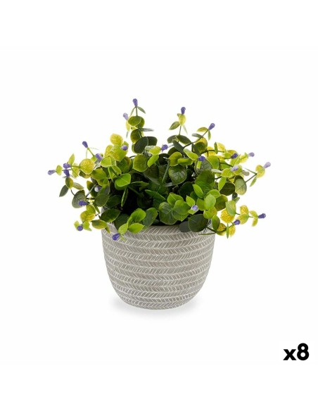 Plante décorative Ibergarden QY-H022 Plastique Fleurs 21 x 20,6 x 21 cm (8 Unités)