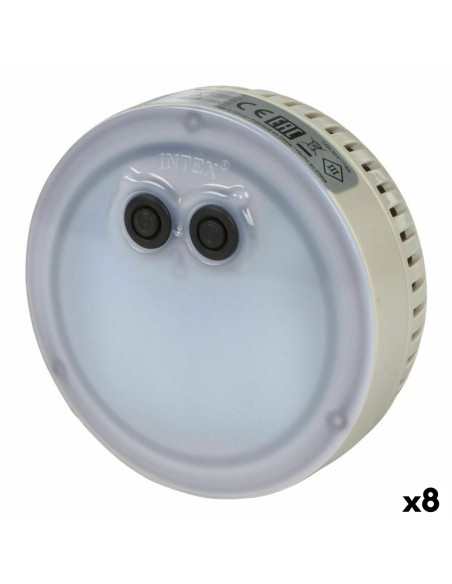 Lumière de piscine Intex 28503 12 x 12 x 6,5 cm Multicouleur (8 Unités)