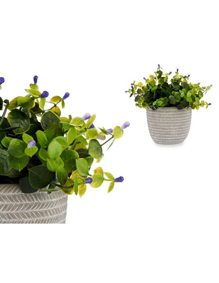 Plante décorative Ibergarden QY-H022 Plastique Fleurs 21 x 20,6 x 21 cm (8 Unités)