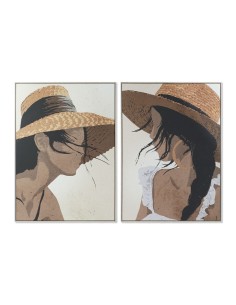 Cadre DKD Home Decor 104 x 4,5 x 143,5 cm Chapeau Moderne (2 Unités)