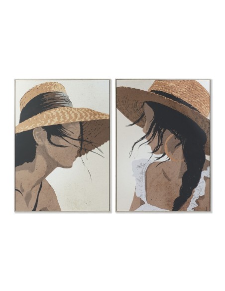 Cadre DKD Home Decor 104 x 4,5 x 143,5 cm Chapeau Moderne (2 Unités)