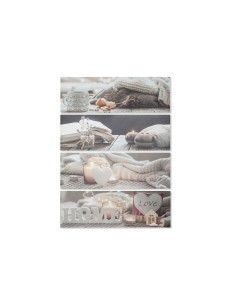 Cadre DKD Home Decor Spa Scandinave 135 x 2,5 x 45 cm (4 Unités)