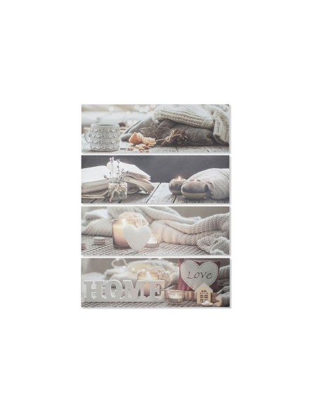 Cadre DKD Home Decor Spa Scandinave 135 x 2,5 x 45 cm (4 Unités)