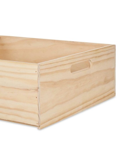 Boîte Décorative Bois de pin 35 x 14 x 40 cm (4 Unités)
