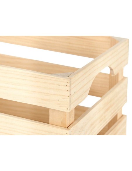 Boîte Décorative Bois de pin 26 x 18,3 x 36 cm (3 Unités)