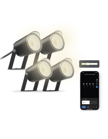 Projecteur LED KSIX SmartLED Noir (3000K)
