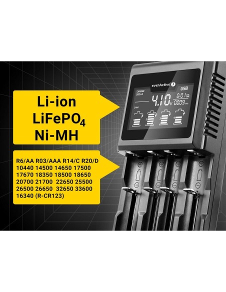Chargeur de batterie EverActive UC-4000