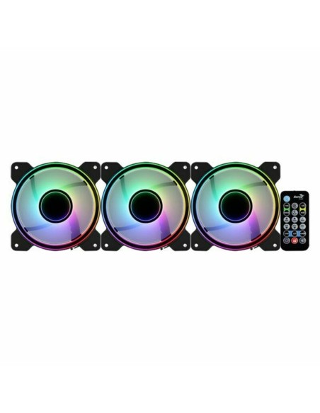 Ventillateur de cabine Aerocool Mirage 12 ARGB Pro 12V Ø 12 cm (3 Unités) (3 pcs)