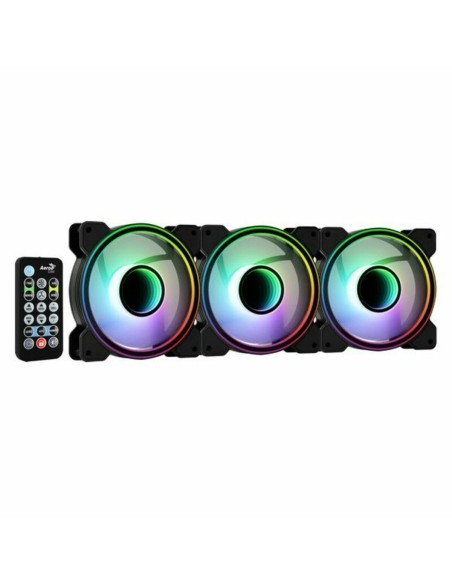 Ventillateur de cabine Aerocool Mirage 12 ARGB Pro 12V Ø 12 cm (3 Unités) (3 pcs)