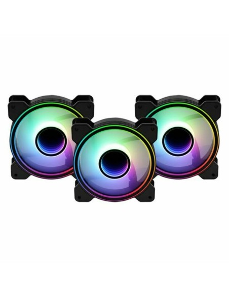 Ventillateur de cabine Aerocool Mirage 12 ARGB Pro 12V Ø 12 cm (3 Unités) (3 pcs)