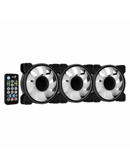Ventillateur de cabine Aerocool Mirage 12 ARGB Pro 12V Ø 12 cm (3 Unités) (3 pcs)