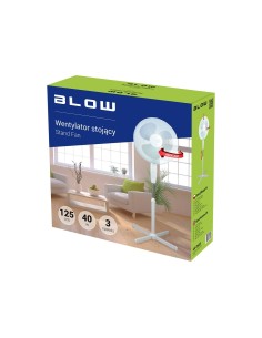 Ventilateur sur Pied Blow 44-064 Blanc 110 W