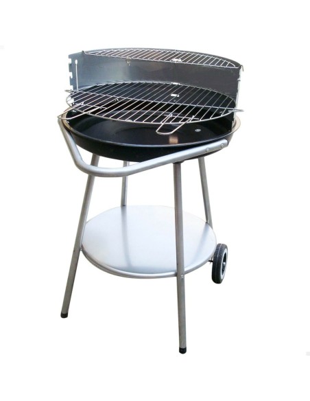 Roues de barbecue au charbon de bois Aktive Métal émaillé 51 x 82 x 51 cm Noir