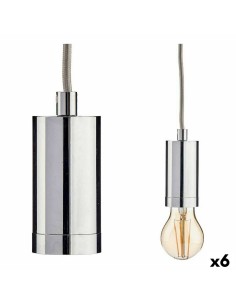 Suspension 220-250 V 60 W Argenté Métal (6 Unités)