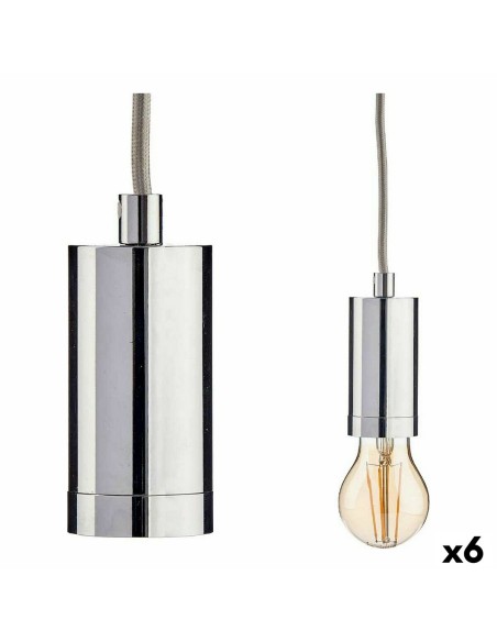 Suspension 220-250 V 60 W Argenté Métal (6 Unités)