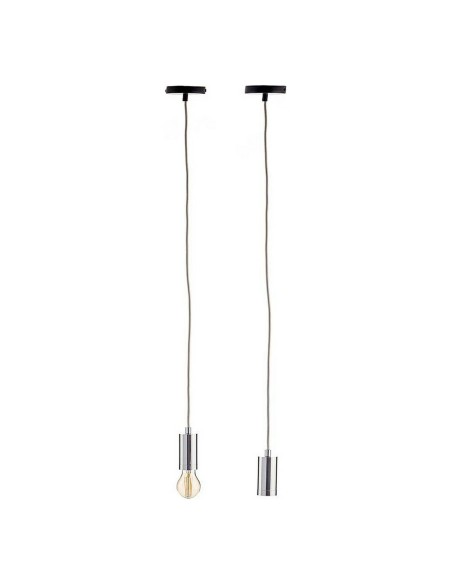 Suspension 220-250 V 60 W Argenté Métal (6 Unités)