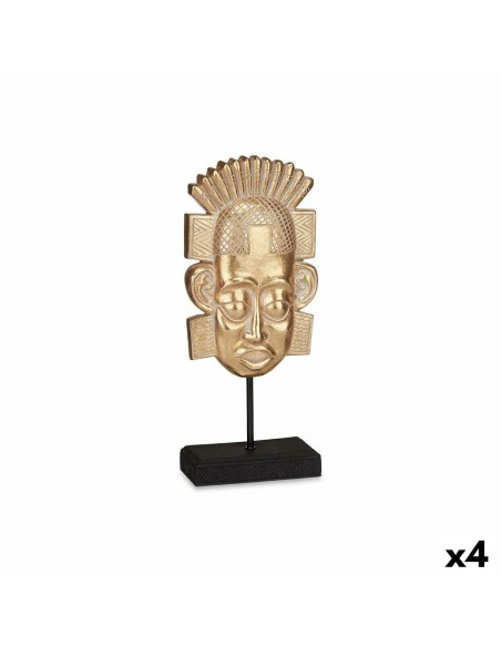 Figurine Décorative Indien Doré 17,5 x 36 x 10,5 cm (4 Unités)