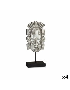 Figurine Décorative Indien Argenté 17,5 x 36 x 10,5 cm (4 Unités)