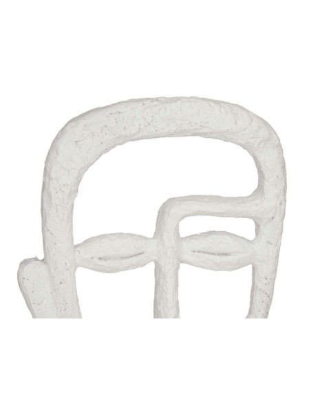 Figurine Décorative Visage Blanc 19,5 x 38 x 10,5 cm (4 Unités)