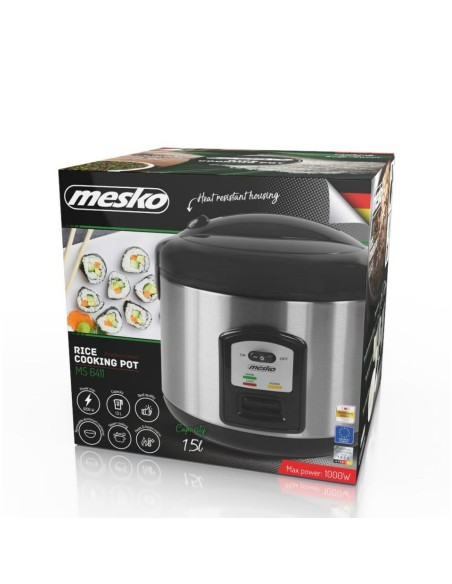 cuiseur à riz Adler MS 6411 Noir 1000 W 1,5 L