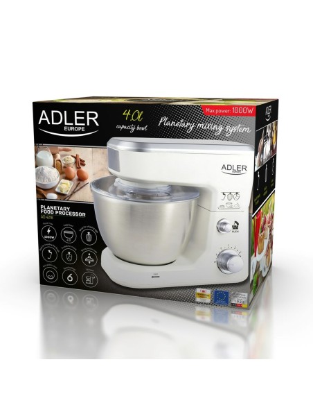 Robot culinaire Adler AD 4216 Blanc Noir 500 W 4 L