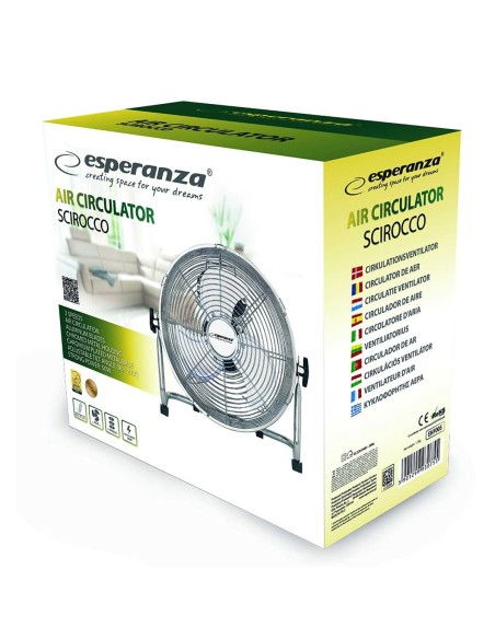Ventilateur de Bureau Esperanza EHF005 Chrome 50 W
