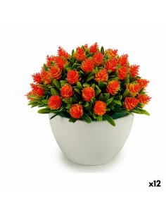Plante décorative Ibergarden A16120-094 Plastique Fleurs 14 x 12,5 x 14 cm (12 Unités)
