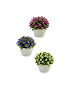 Plante décorative Ibergarden A16120-094 Plastique Fleurs 14 x 12,5 x 14 cm (12 Unités) 2