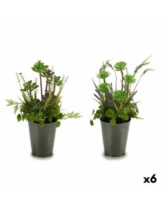 Plante décorative Ibergarden XD16-819 Liège Plastique Fleurs Campagne 20 x 41 x 20 cm (6 Unités)