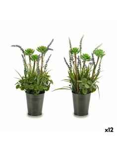 Plante décorative Ibergarden XD16-818 Métal Plastique Lavande 13 x 40 x 13 cm (12 Unités)