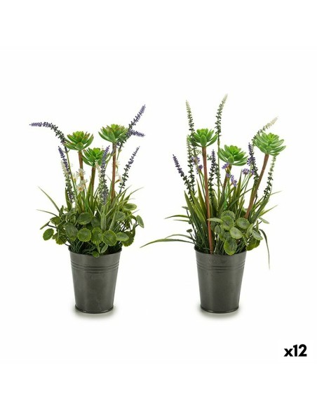 Plante décorative Ibergarden XD16-818 Métal Plastique Lavande 13 x 40 x 13 cm (12 Unités)